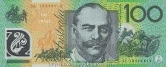 Australian Polymer One Hundred Dollar Banknotes